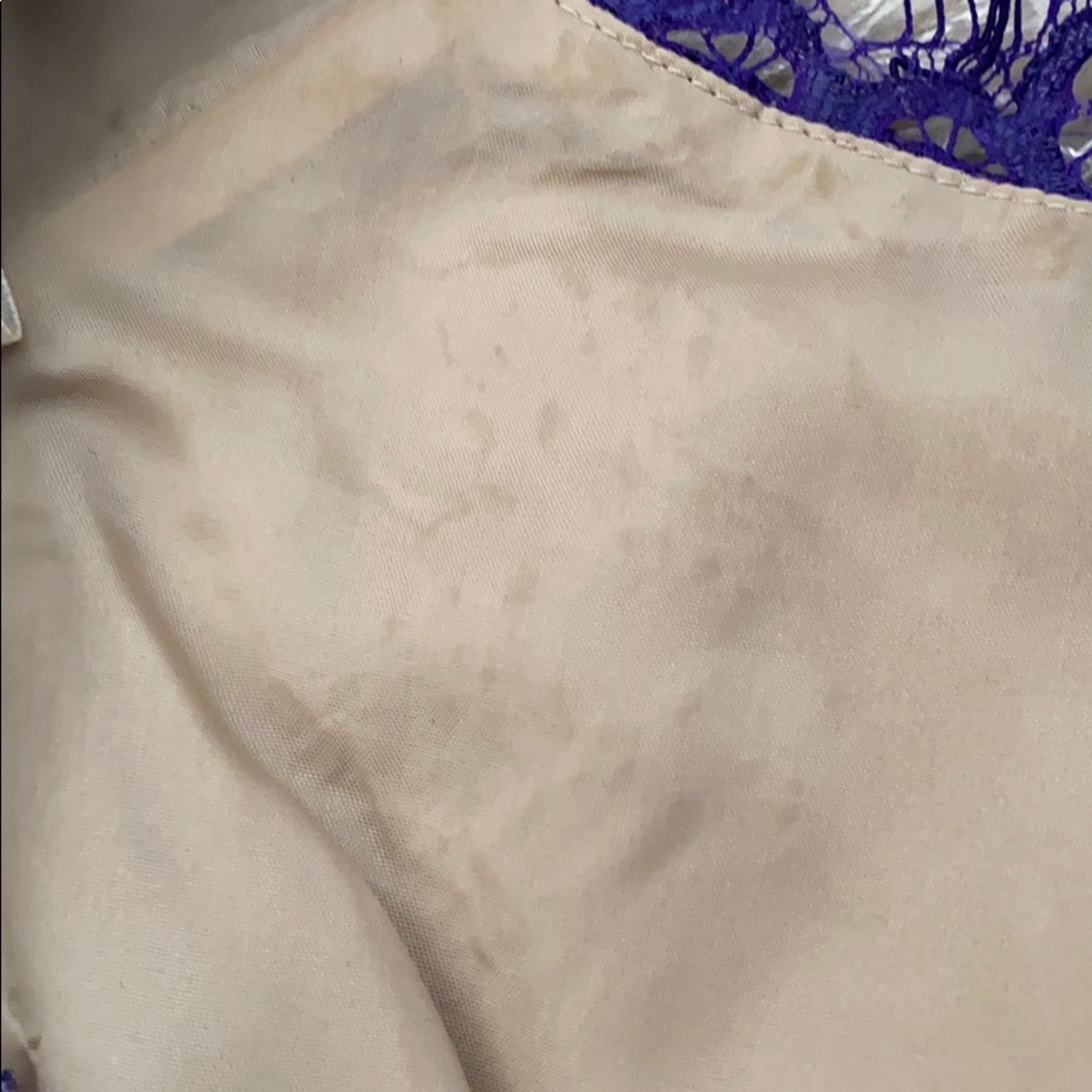 Purple Floral Lace Dress - Picture 9 of 11